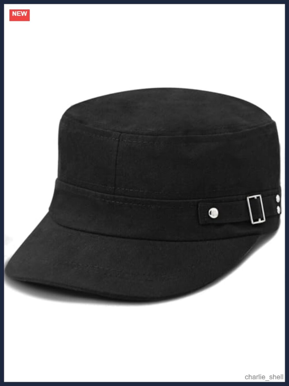 Military Army Cadet Flat Top Cap Cotton Baseball Hat Unisex